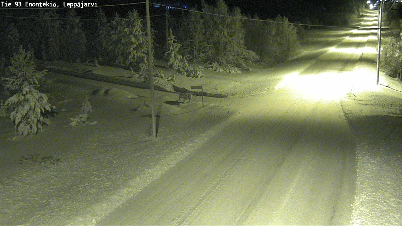 Weather Camera Image Väg 93 Enontekis, Leppäjärvi, Enontekiö, Lappi