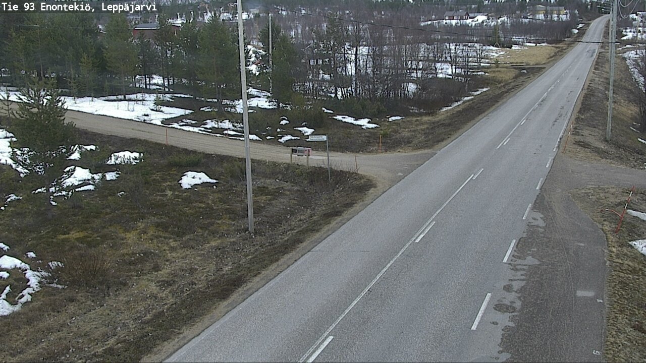 Weather Camera Image Road 93 Enontekiö, Leppäjärvi, Enontekiö, Lappi