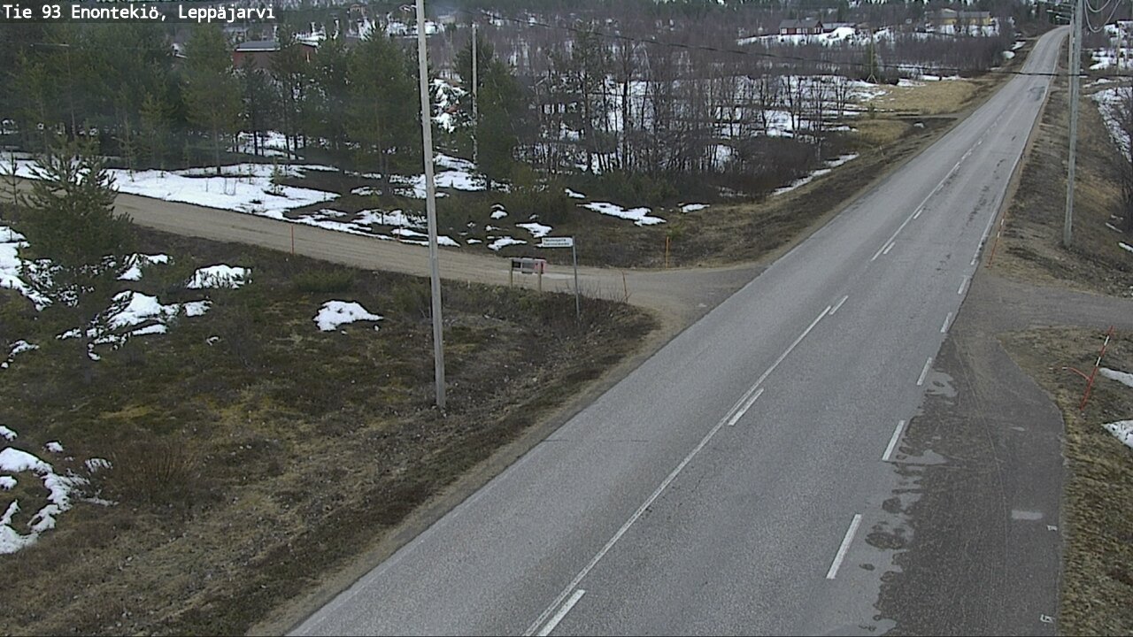 Weather Camera Image Road 93 Enontekiö, Leppäjärvi, Enontekiö, Lappi