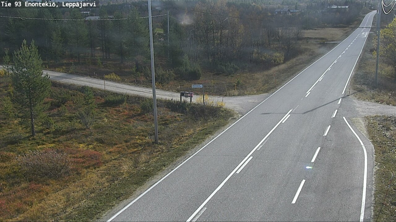 Weather Camera Image Väg 93 Enontekis, Leppäjärvi, Enontekiö, Lappi