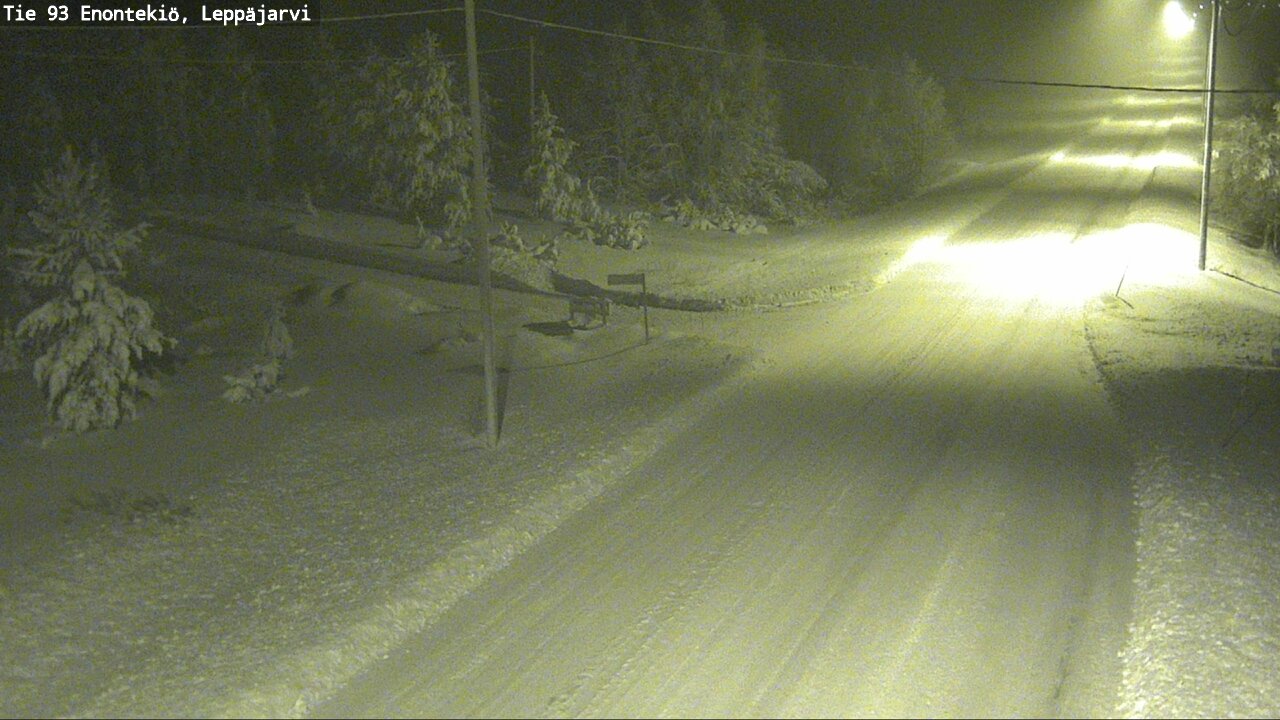 Weather Camera Image Väg 93 Enontekis, Leppäjärvi, Enontekiö, Lappi