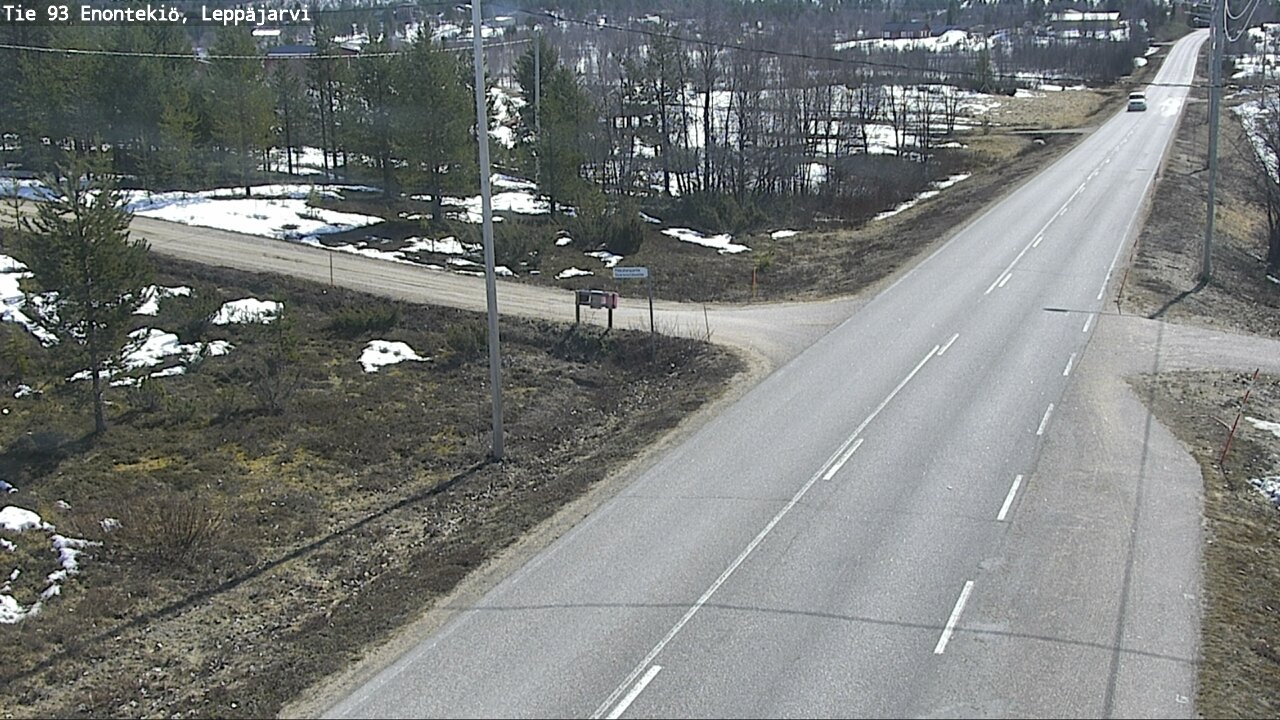 Weather Camera Image Road 93 Enontekiö, Leppäjärvi, Enontekiö, Lappi
