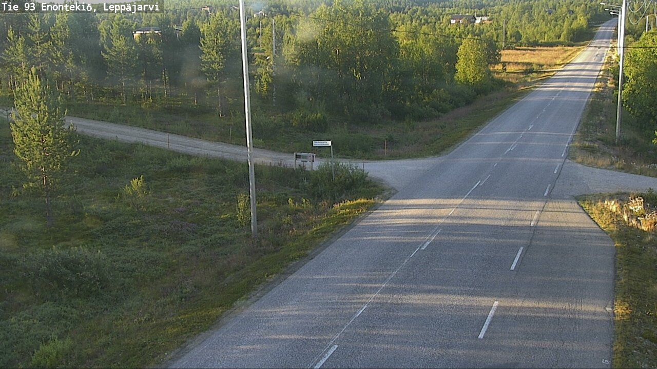 Weather Camera Image Road 93 Enontekiö, Leppäjärvi, Enontekiö, Lappi