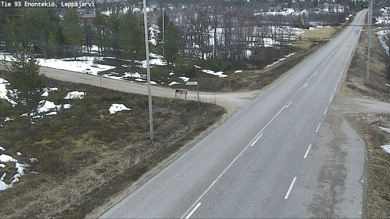 Weather Camera Image Road 93 Enontekiö, Leppäjärvi, Enontekiö, Lappi