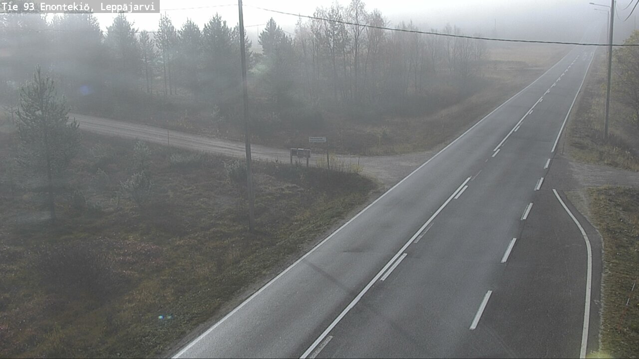 Weather Camera Image Väg 93 Enontekis, Leppäjärvi, Enontekiö, Lappi