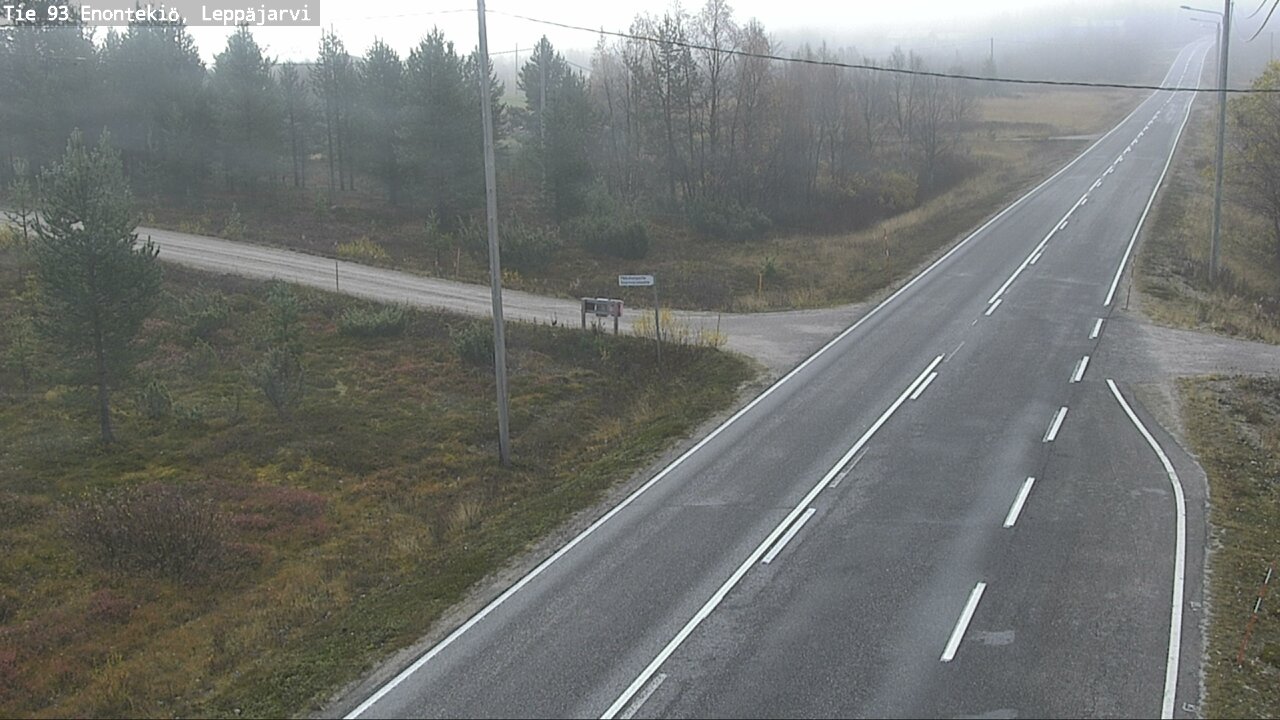 Weather Camera Image Väg 93 Enontekis, Leppäjärvi, Enontekiö, Lappi