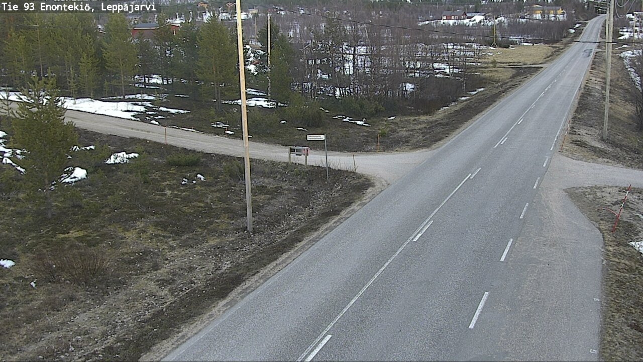 Weather Camera Image Road 93 Enontekiö, Leppäjärvi, Enontekiö, Lappi