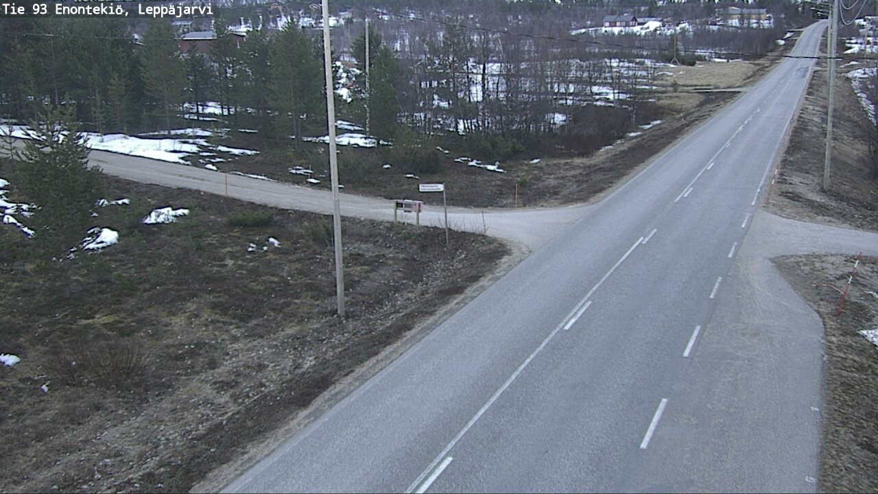 Weather Camera Image Road 93 Enontekiö, Leppäjärvi, Enontekiö, Lappi