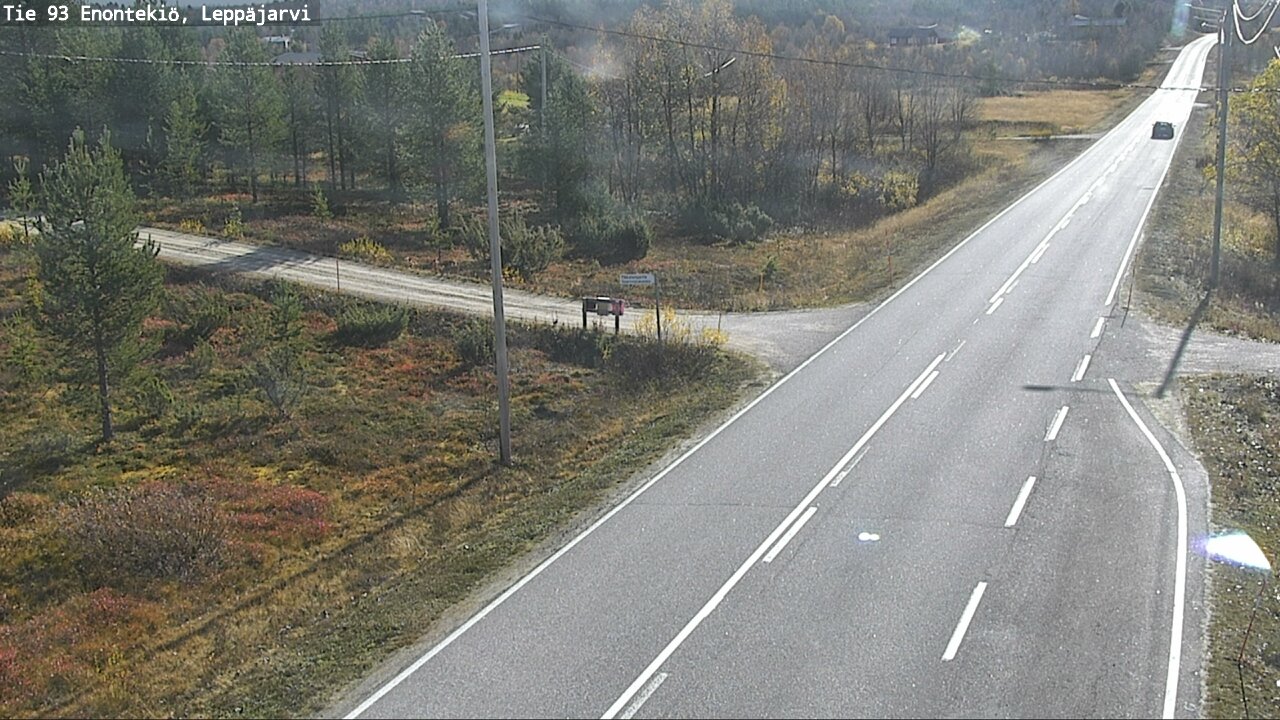 Weather Camera Image Väg 93 Enontekis, Leppäjärvi, Enontekiö, Lappi