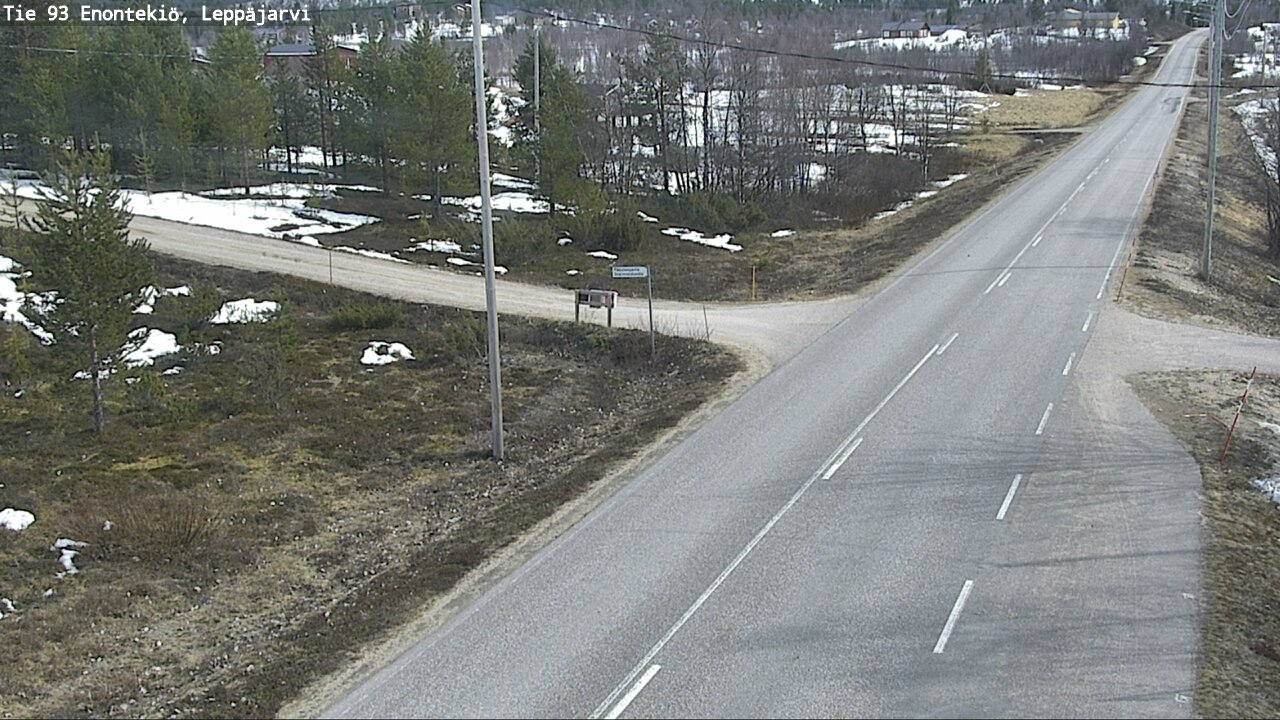 Weather Camera Image Road 93 Enontekiö, Leppäjärvi, Enontekiö, Lappi