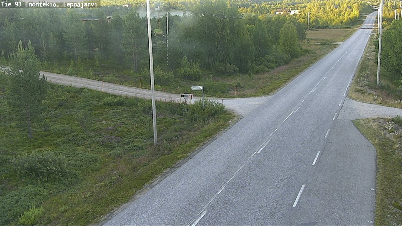 Weather Camera Image Road 93 Enontekiö, Leppäjärvi, Enontekiö, Lappi