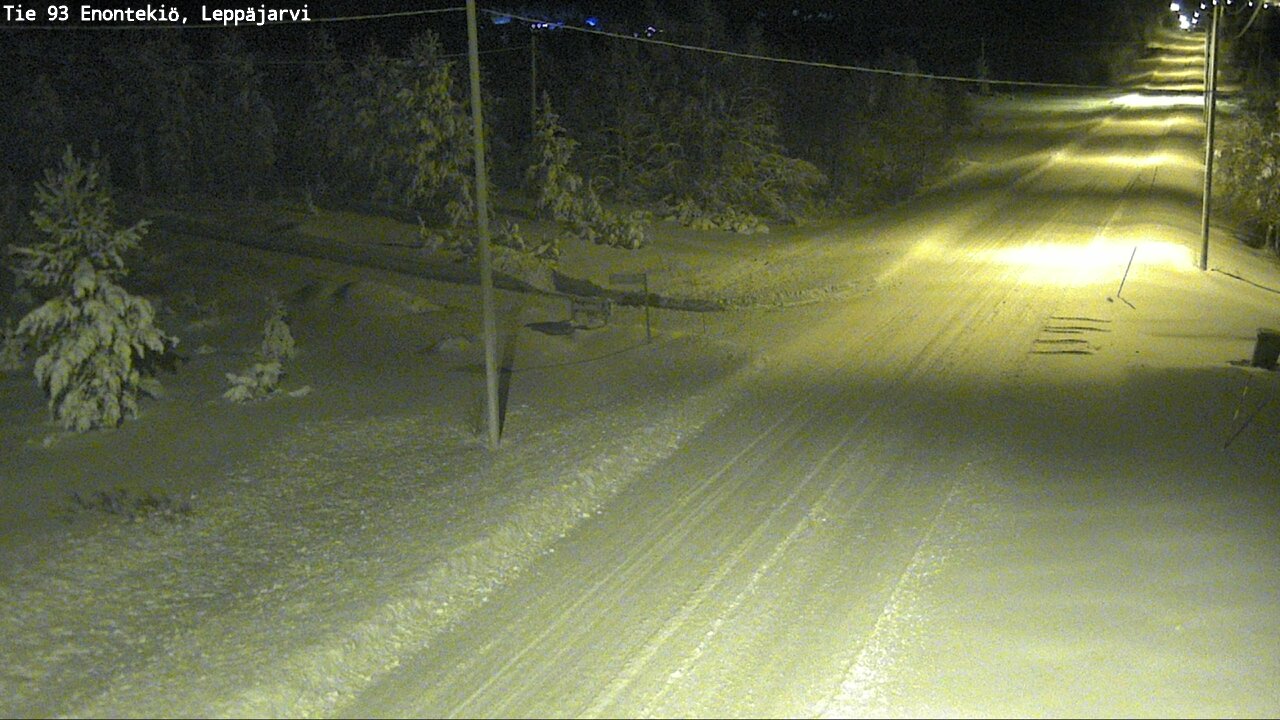 Weather Camera Image Väg 93 Enontekis, Leppäjärvi, Enontekiö, Lappi