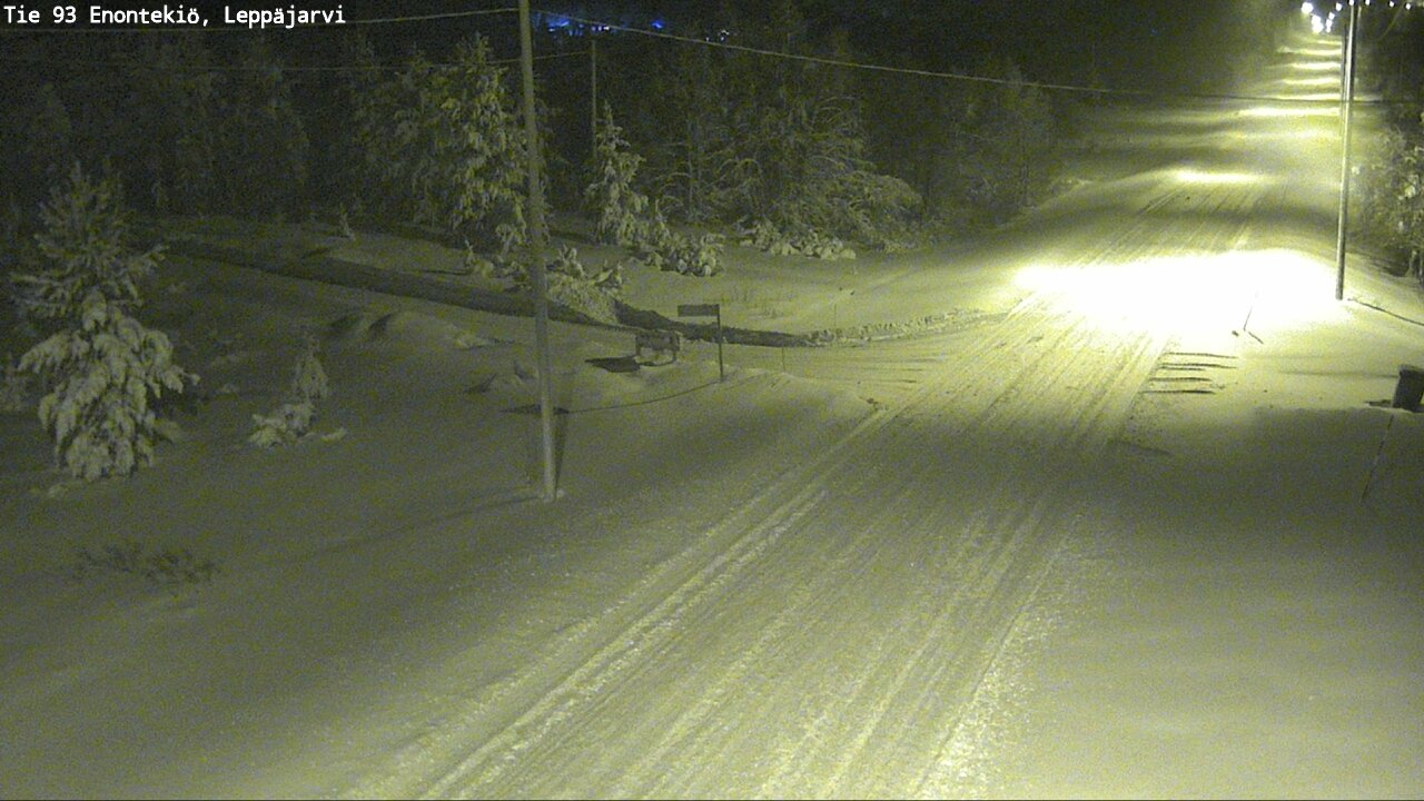 Weather Camera Image Väg 93 Enontekis, Leppäjärvi, Enontekiö, Lappi