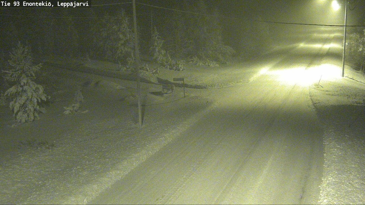 Weather Camera Image Väg 93 Enontekis, Leppäjärvi, Enontekiö, Lappi