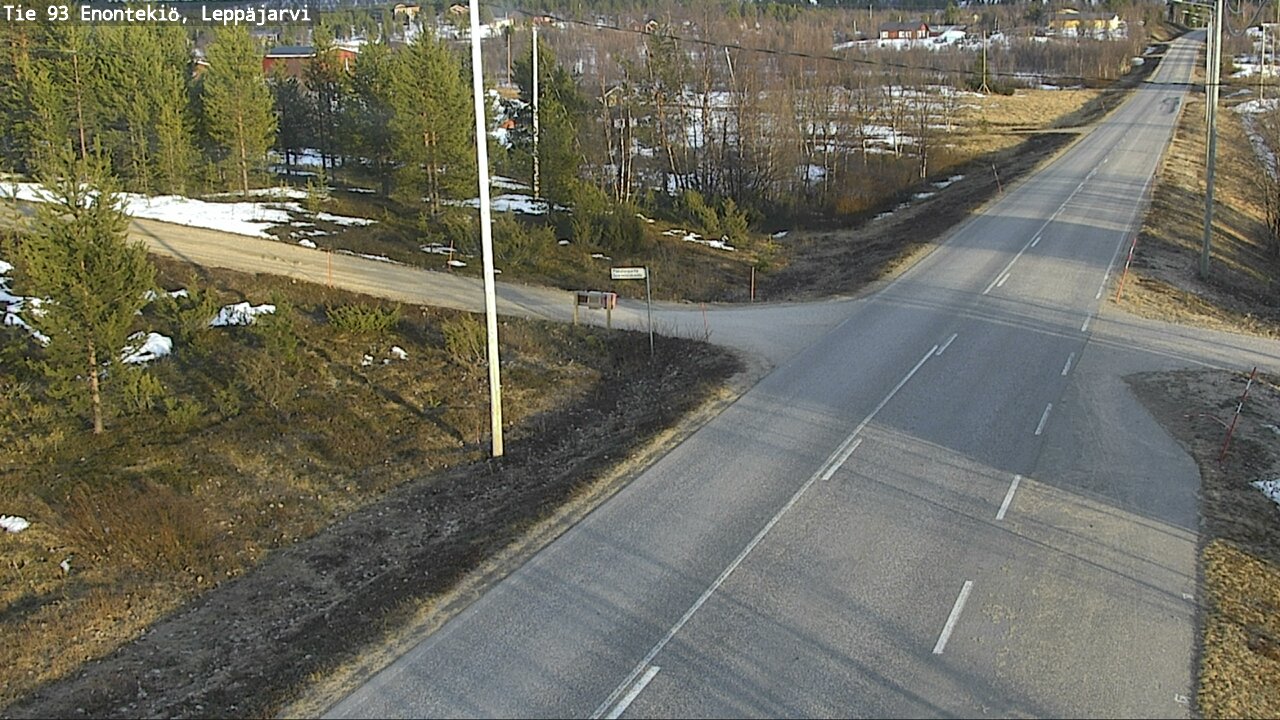 Weather Camera Image Road 93 Enontekiö, Leppäjärvi, Enontekiö, Lappi