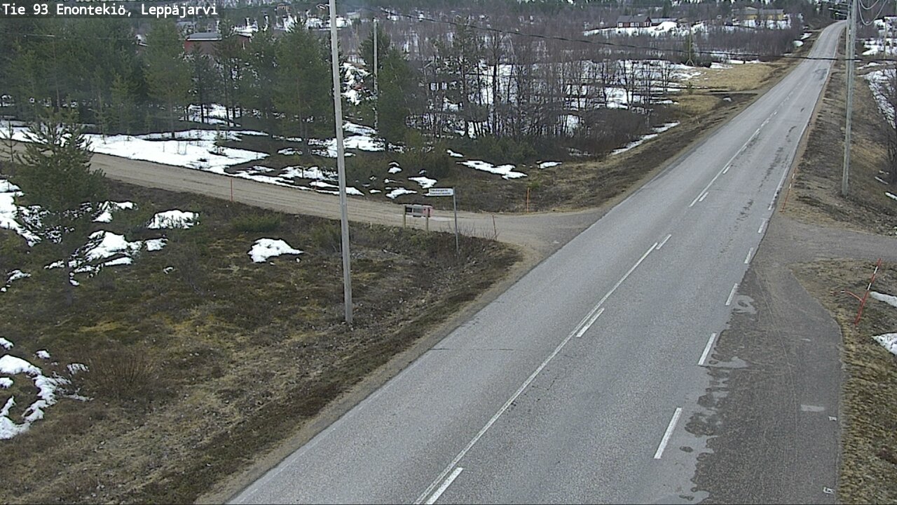Weather Camera Image Road 93 Enontekiö, Leppäjärvi, Enontekiö, Lappi