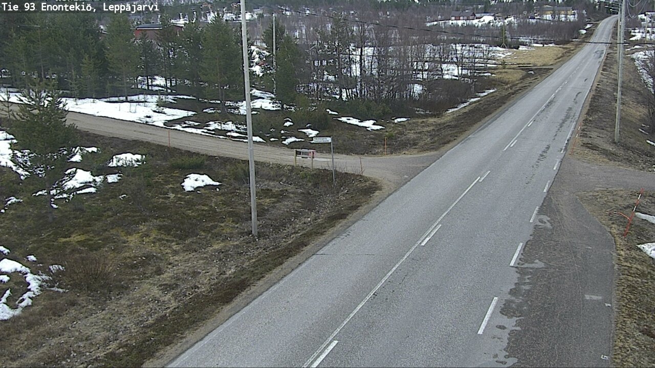 Weather Camera Image Road 93 Enontekiö, Leppäjärvi, Enontekiö, Lappi