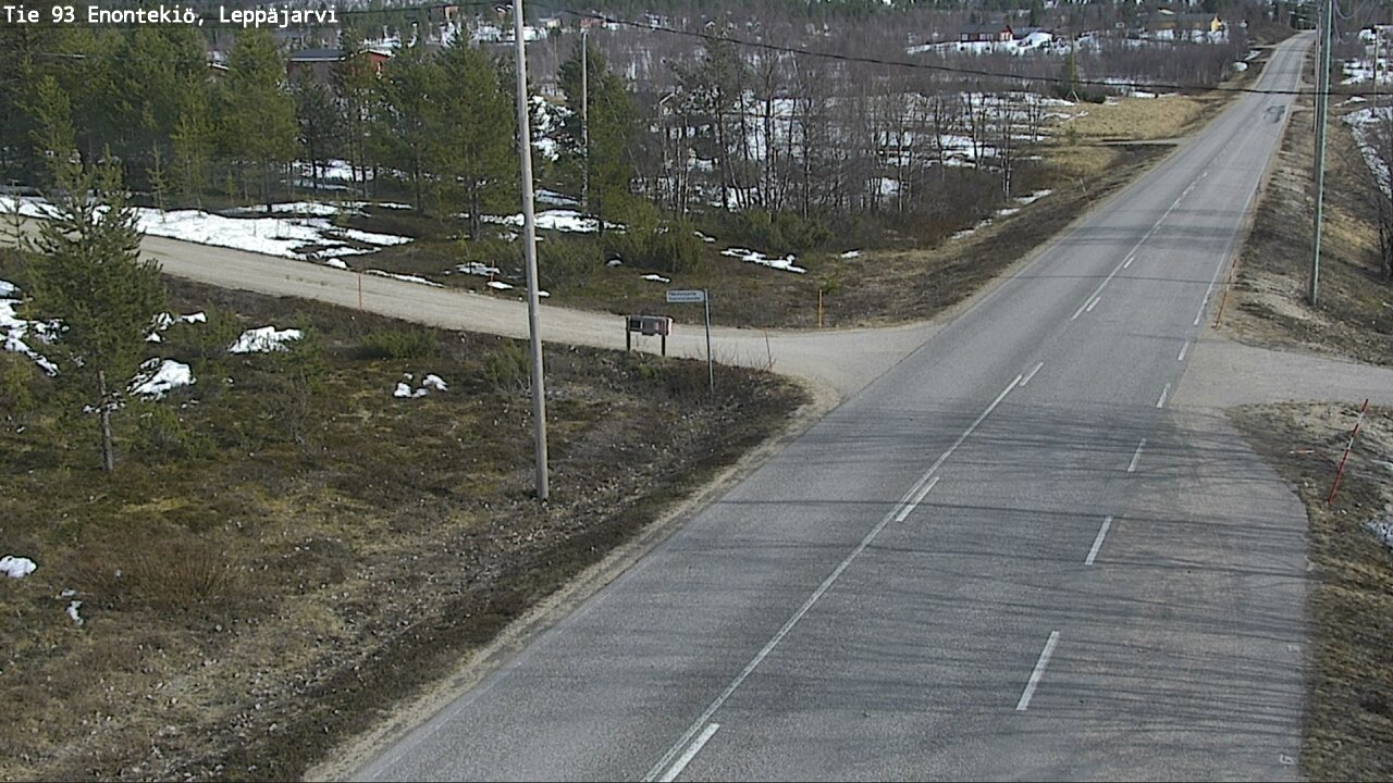 Weather Camera Image Road 93 Enontekiö, Leppäjärvi, Enontekiö, Lappi
