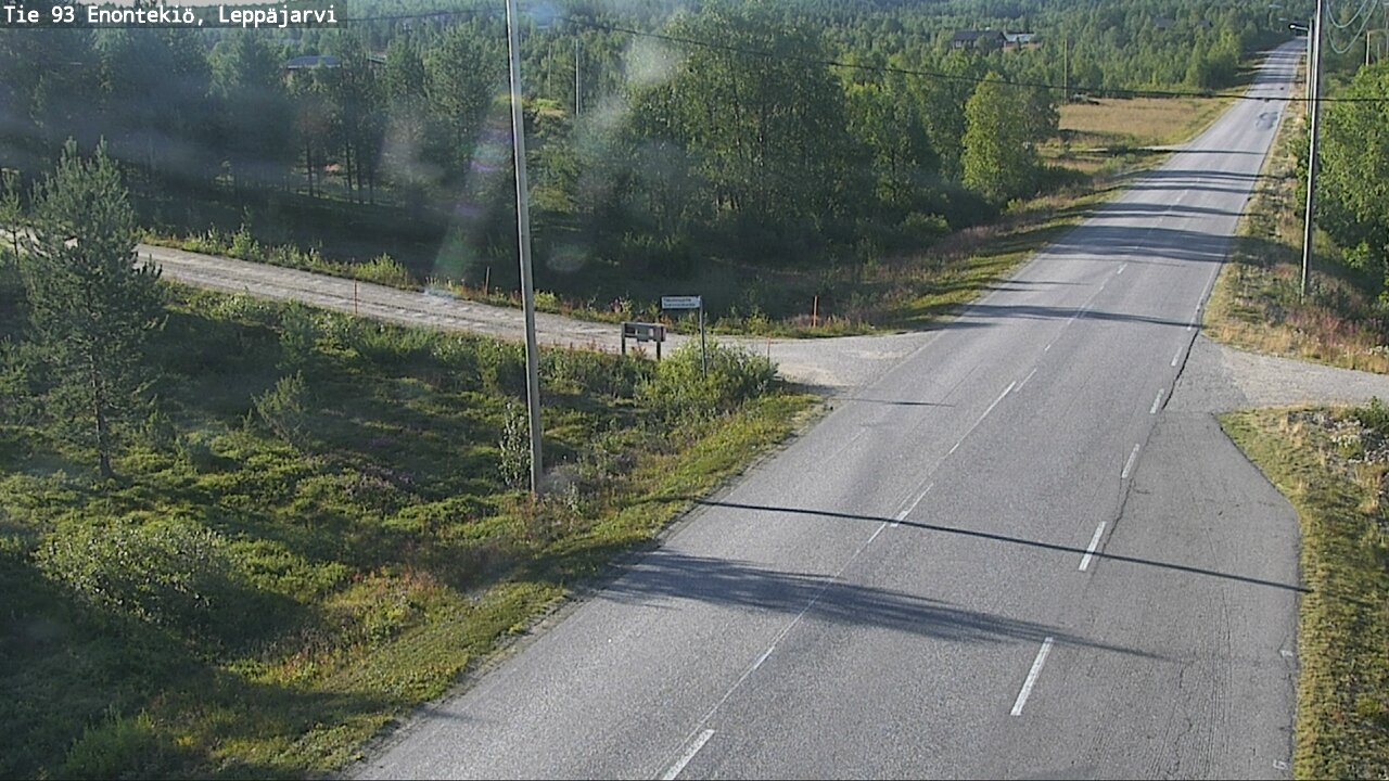Weather Camera Image Road 93 Enontekiö, Leppäjärvi, Enontekiö, Lappi