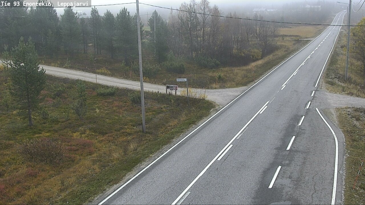 Weather Camera Image Väg 93 Enontekis, Leppäjärvi, Enontekiö, Lappi