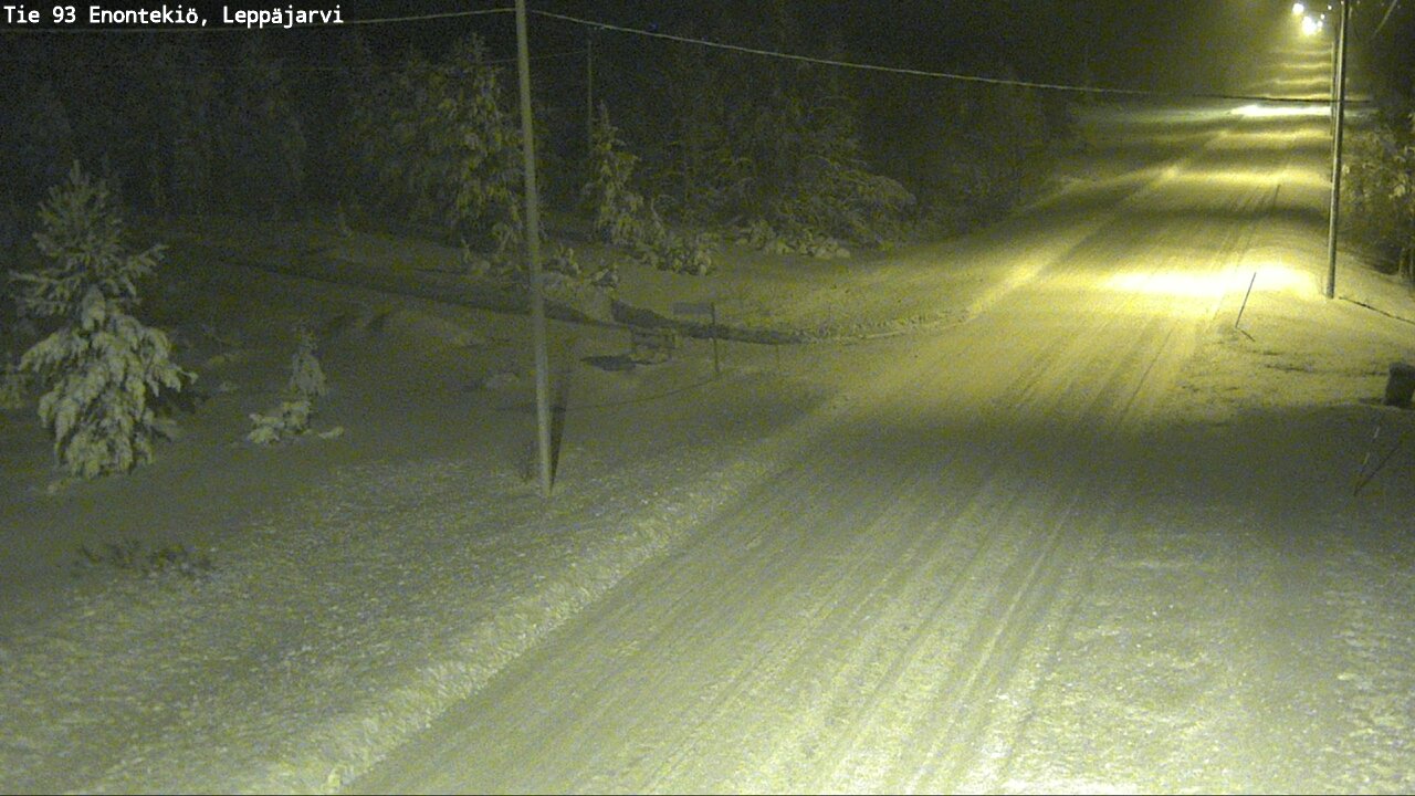Weather Camera Image Väg 93 Enontekis, Leppäjärvi, Enontekiö, Lappi