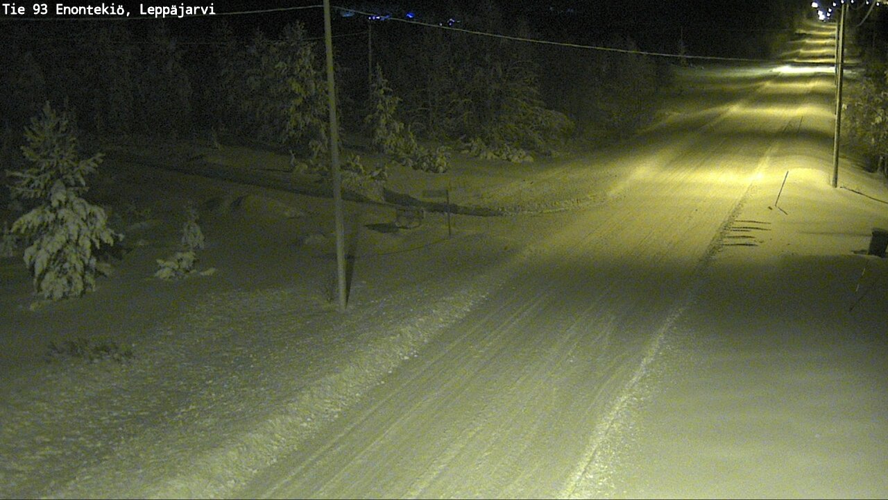 Weather Camera Image Väg 93 Enontekis, Leppäjärvi, Enontekiö, Lappi