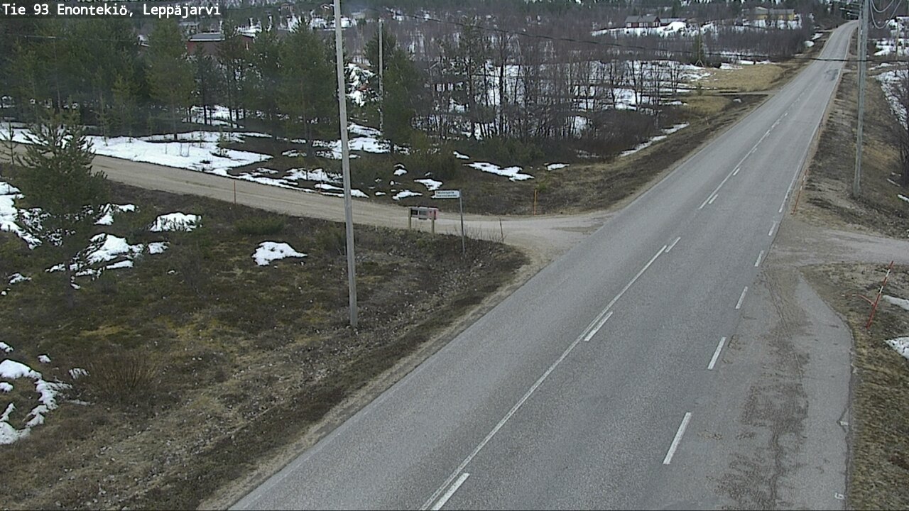 Weather Camera Image Road 93 Enontekiö, Leppäjärvi, Enontekiö, Lappi