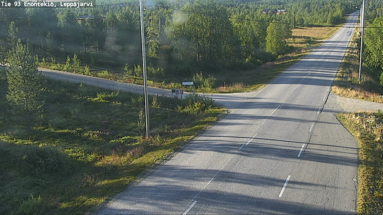 Weather Camera Image Road 93 Enontekiö, Leppäjärvi, Enontekiö, Lappi