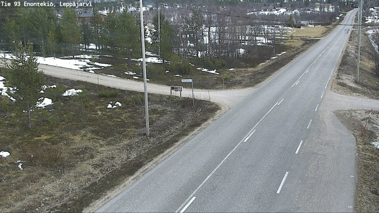 Weather Camera Image Road 93 Enontekiö, Leppäjärvi, Enontekiö, Lappi