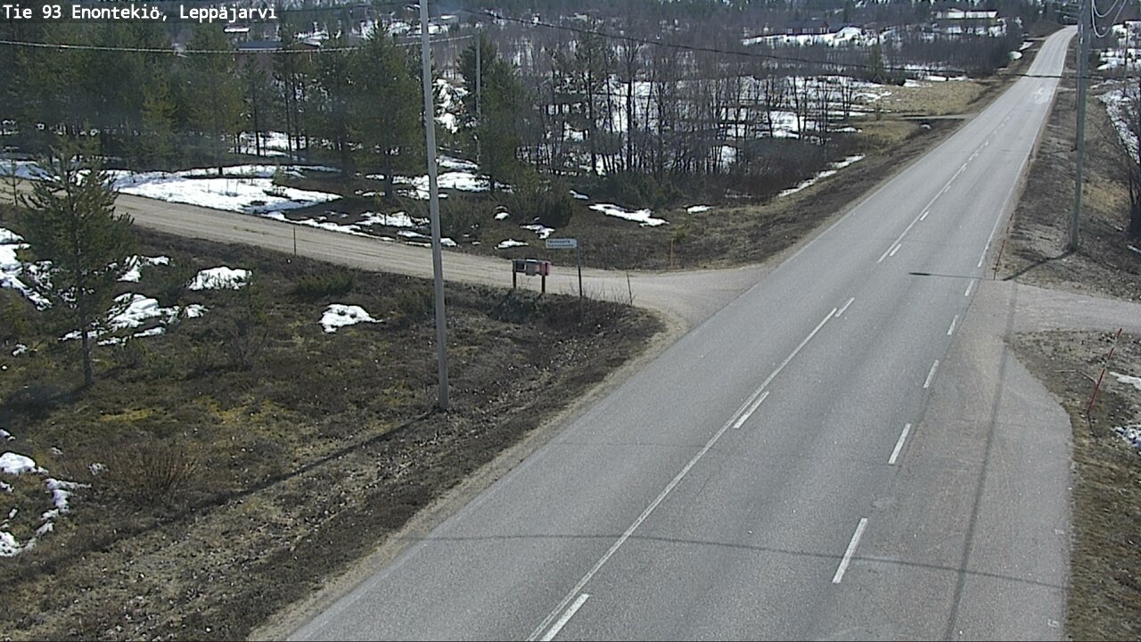Weather Camera Image Road 93 Enontekiö, Leppäjärvi, Enontekiö, Lappi