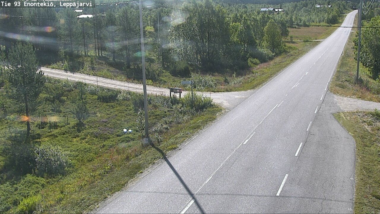Weather Camera Image Road 93 Enontekiö, Leppäjärvi, Enontekiö, Lappi