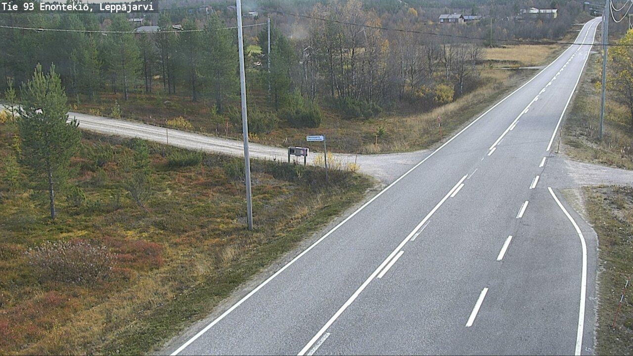 Weather Camera Image Väg 93 Enontekis, Leppäjärvi, Enontekiö, Lappi