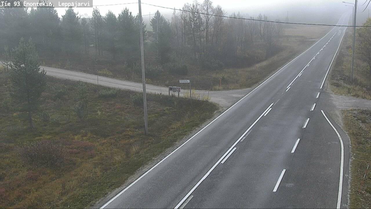 Weather Camera Image Väg 93 Enontekis, Leppäjärvi, Enontekiö, Lappi