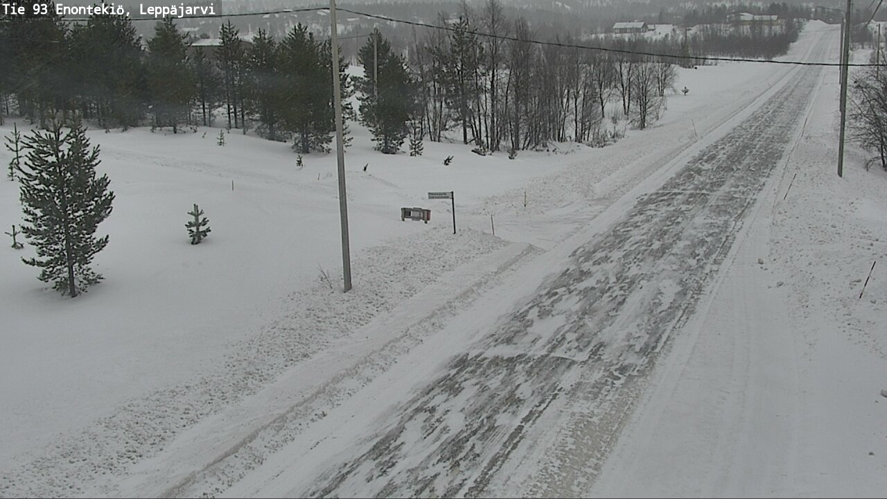 Weather Camera Image Road 93 Enontekiö, Leppäjärvi, Enontekiö, Lappi