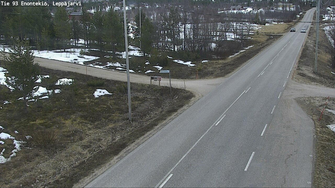 Weather Camera Image Road 93 Enontekiö, Leppäjärvi, Enontekiö, Lappi