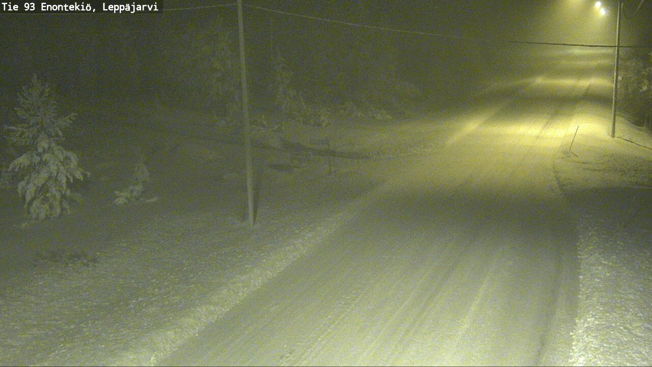 Weather Camera Image Väg 93 Enontekis, Leppäjärvi, Enontekiö, Lappi