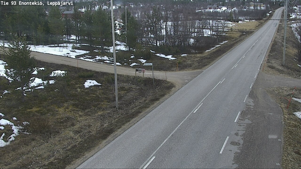 Weather Camera Image Road 93 Enontekiö, Leppäjärvi, Enontekiö, Lappi
