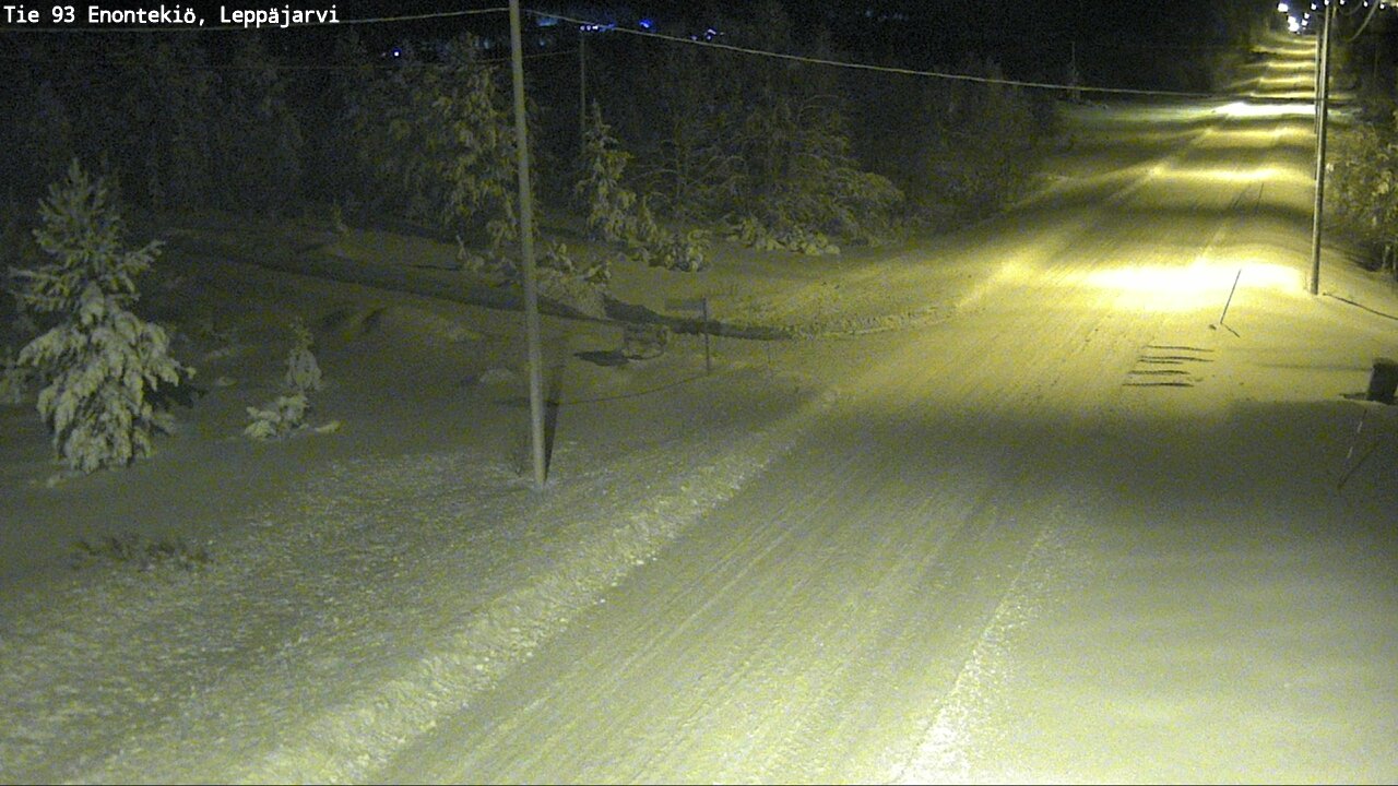 Weather Camera Image Väg 93 Enontekis, Leppäjärvi, Enontekiö, Lappi