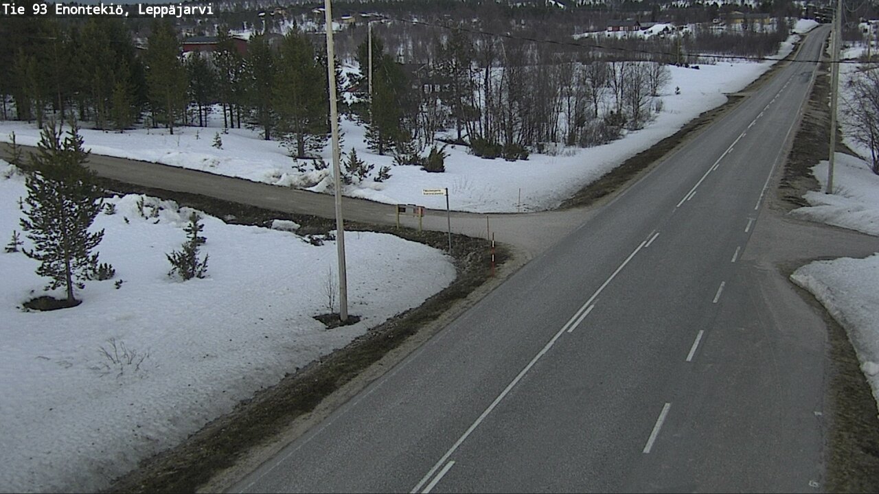 Weather Camera Image Road 93 Enontekiö, Leppäjärvi, Enontekiö, Lappi
