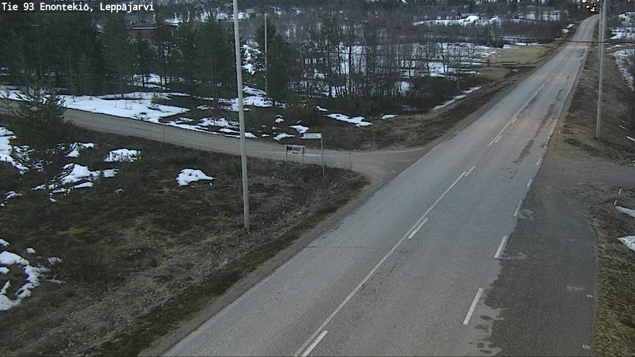 Weather Camera Image Road 93 Enontekiö, Leppäjärvi, Enontekiö, Lappi