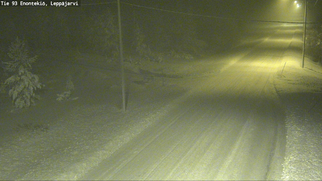 Weather Camera Image Väg 93 Enontekis, Leppäjärvi, Enontekiö, Lappi