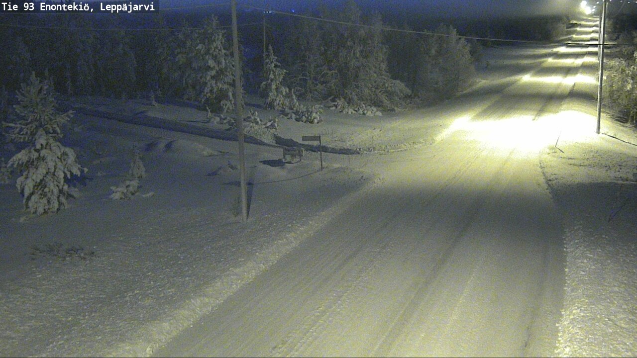 Weather Camera Image Väg 93 Enontekis, Leppäjärvi, Enontekiö, Lappi
