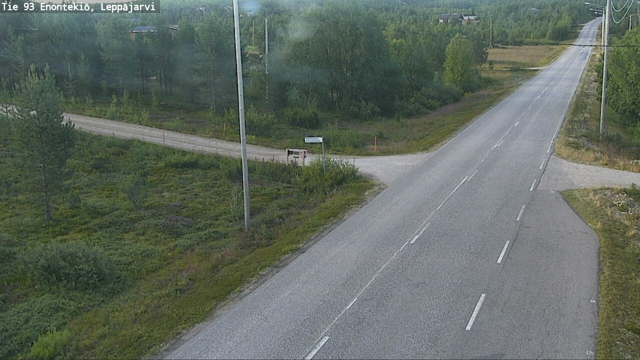 Weather Camera Image Road 93 Enontekiö, Leppäjärvi, Enontekiö, Lappi