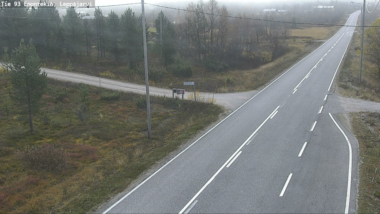 Weather Camera Image Väg 93 Enontekis, Leppäjärvi, Enontekiö, Lappi