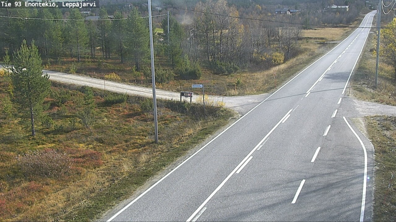 Weather Camera Image Väg 93 Enontekis, Leppäjärvi, Enontekiö, Lappi
