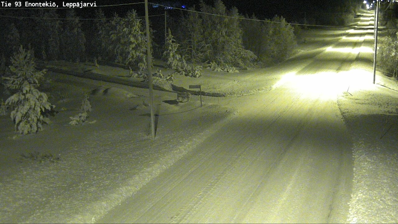 Weather Camera Image Väg 93 Enontekis, Leppäjärvi, Enontekiö, Lappi