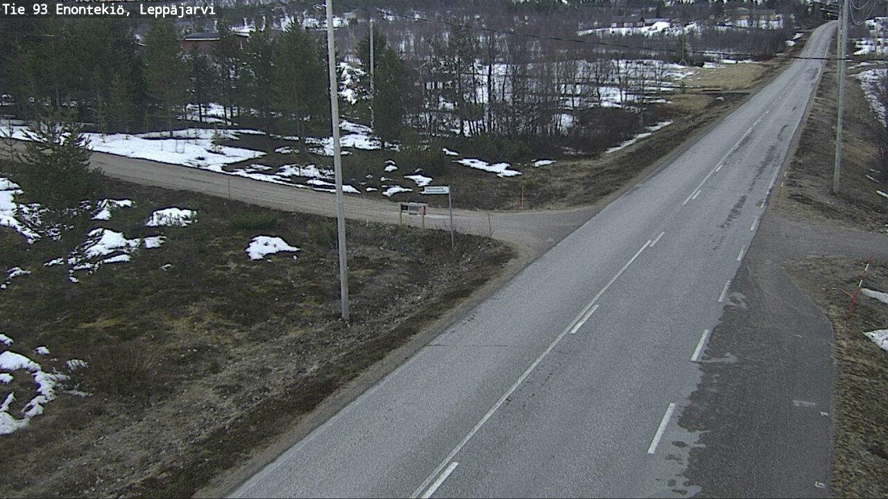 Weather Camera Image Road 93 Enontekiö, Leppäjärvi, Enontekiö, Lappi