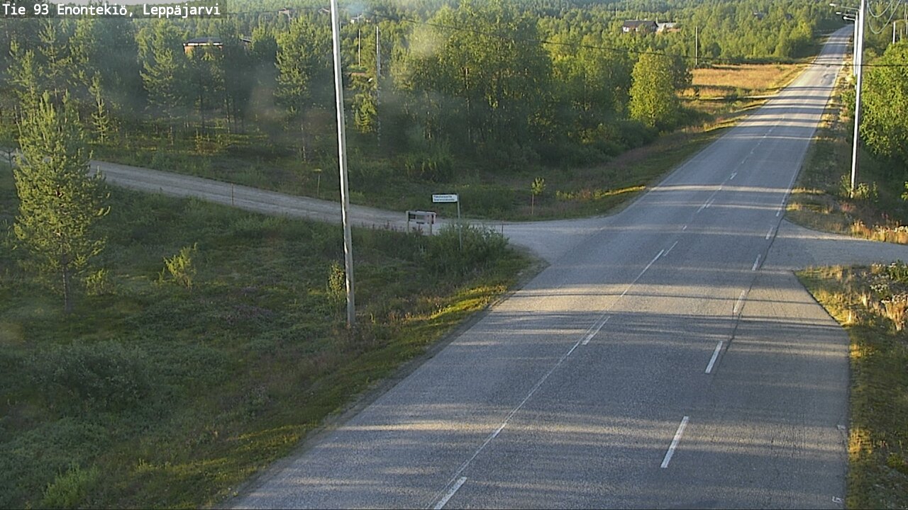 Weather Camera Image Road 93 Enontekiö, Leppäjärvi, Enontekiö, Lappi