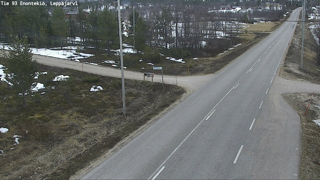 Weather Camera Image Road 93 Enontekiö, Leppäjärvi, Enontekiö, Lappi