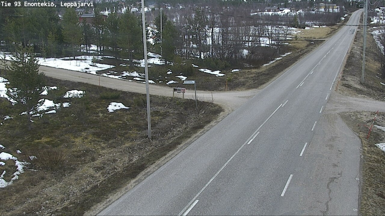 Weather Camera Image Road 93 Enontekiö, Leppäjärvi, Enontekiö, Lappi